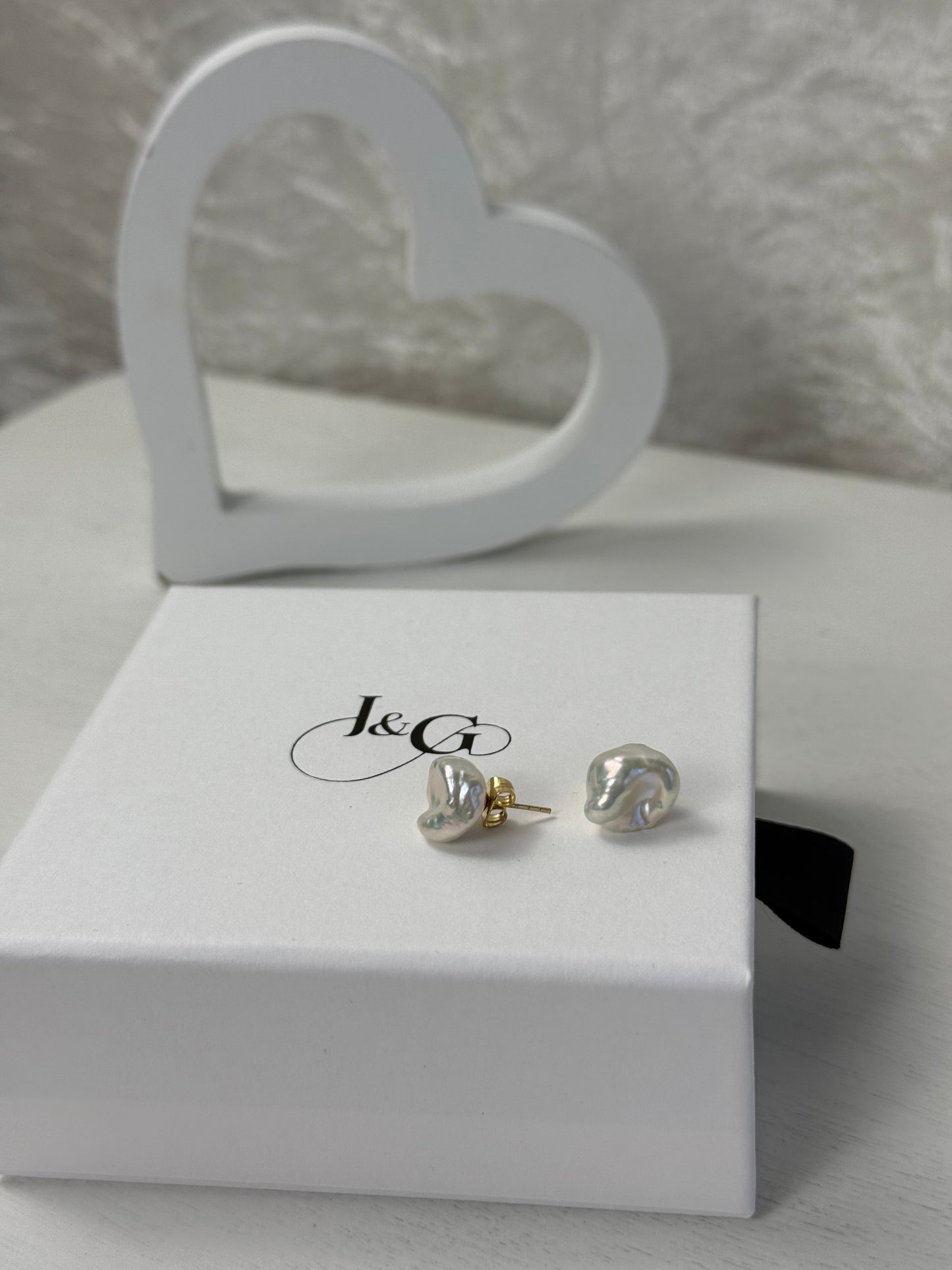 Elsie Large Keshi Pearl Studs