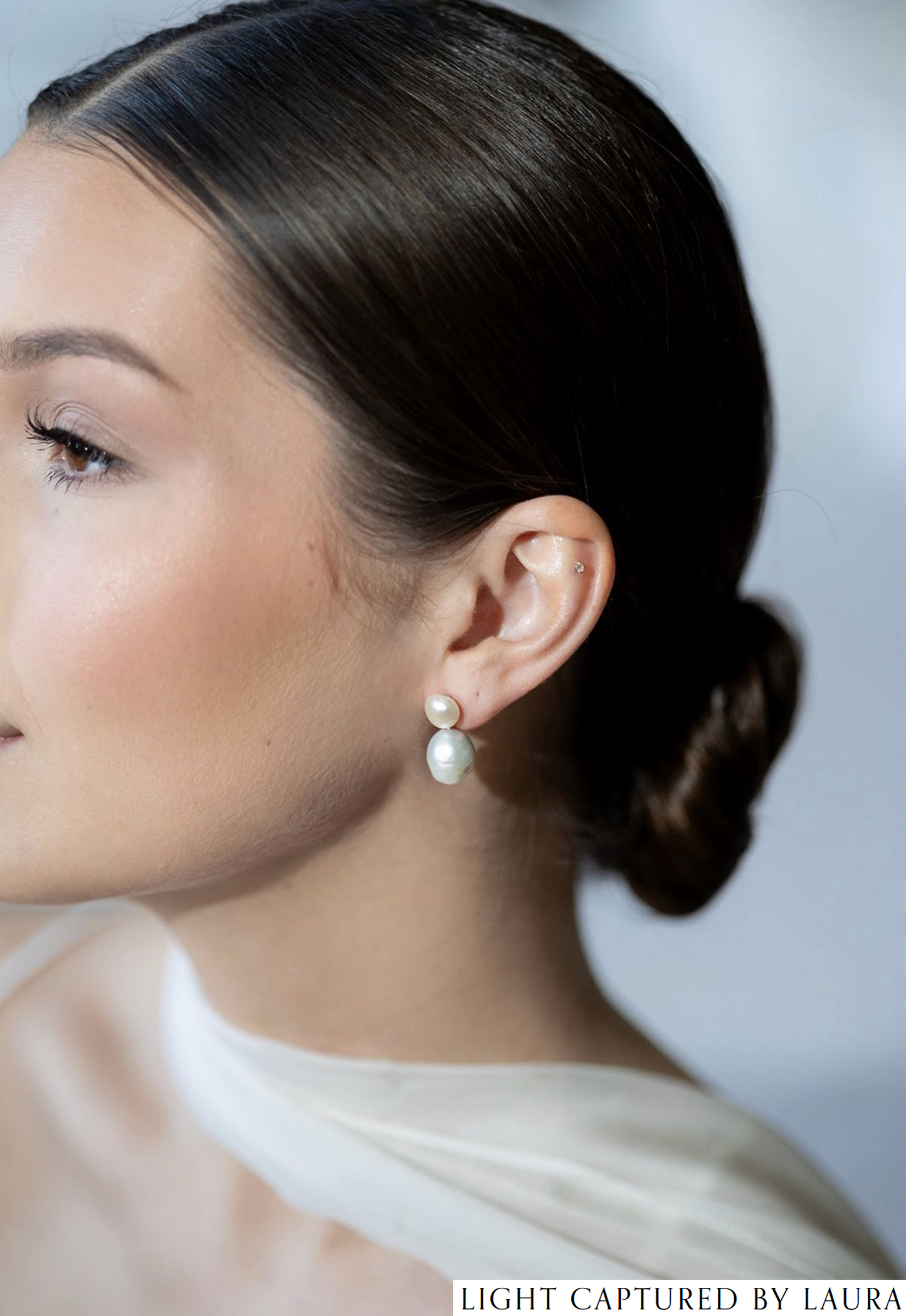 Cora Double Pearl Detachable Drop Earring
