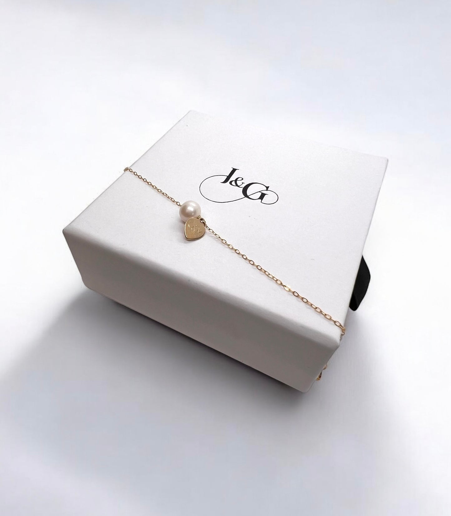 Esmè Personalised Charm And Pearl Bracelet