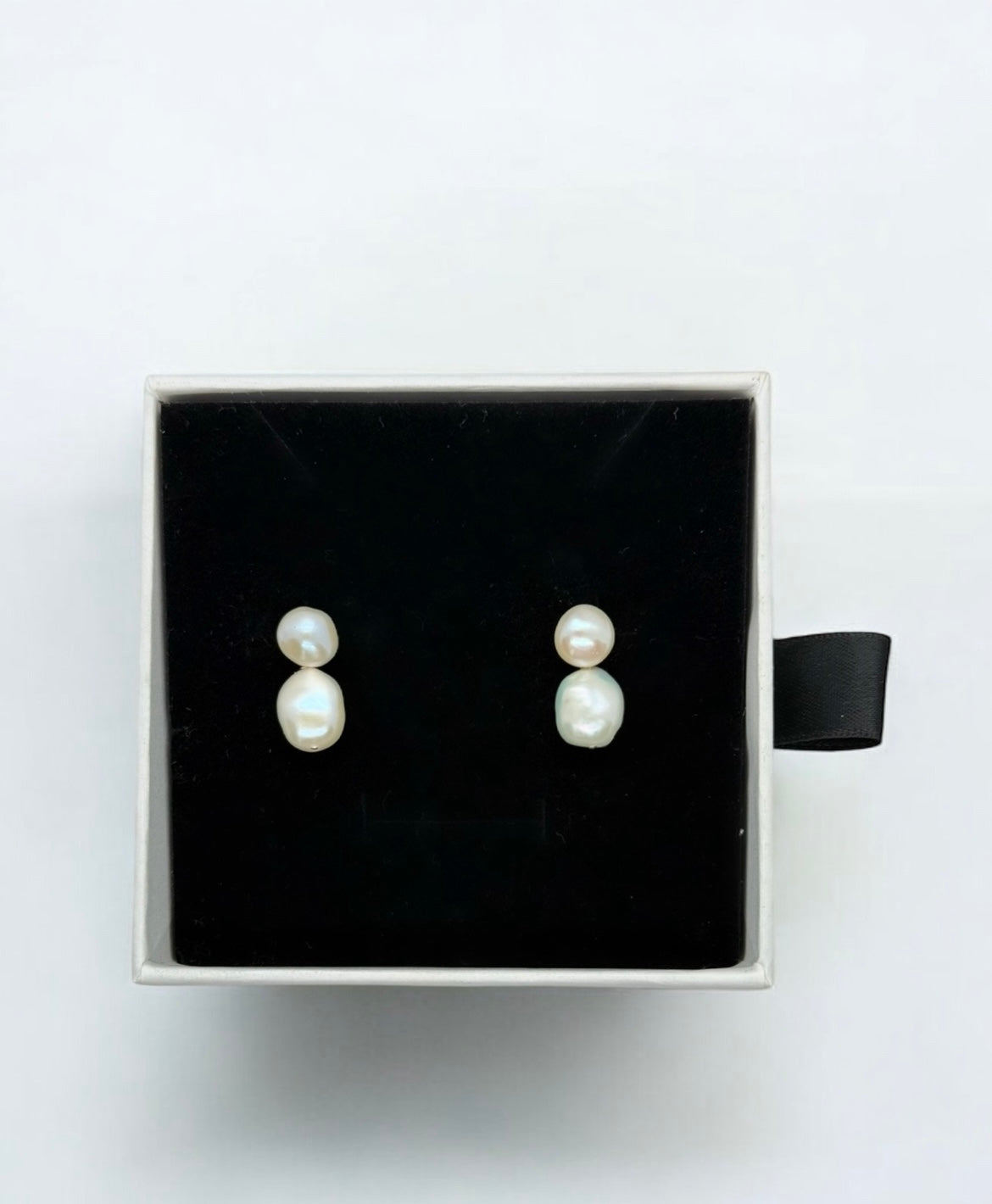 Cora Double Pearl Detachable Drop Earring