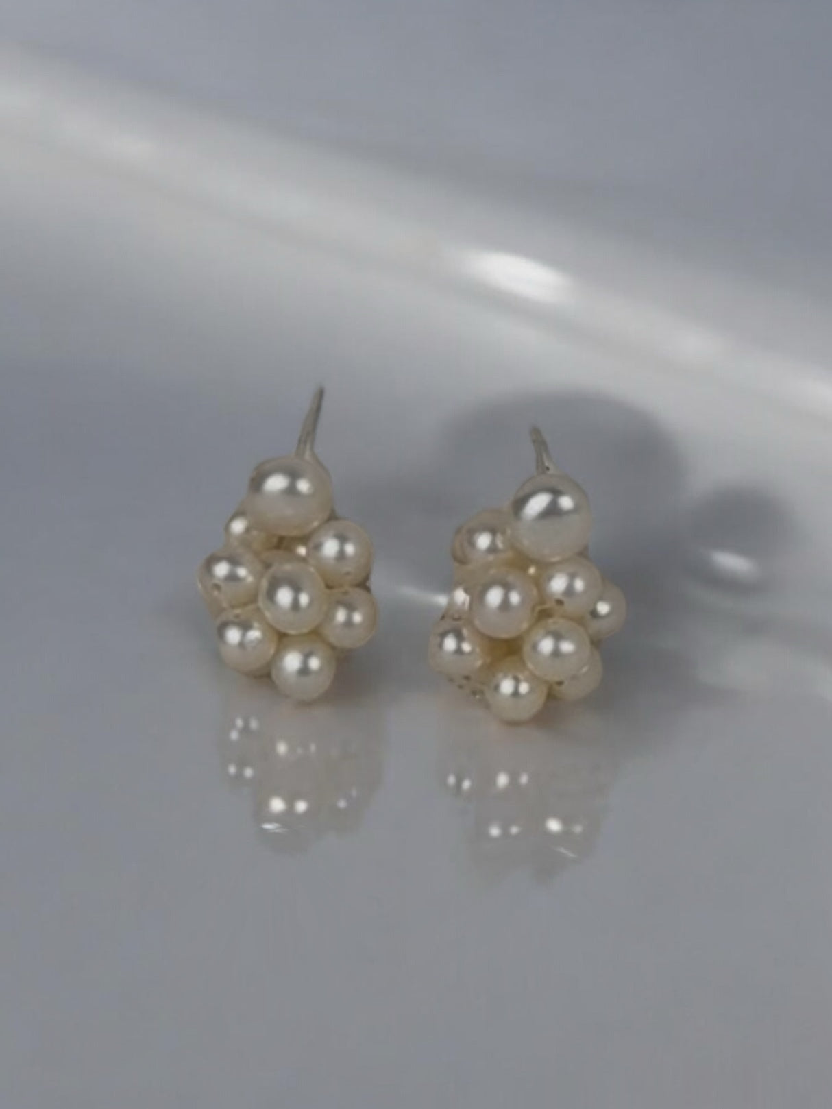 Lucia Pearl Cluster Earrings