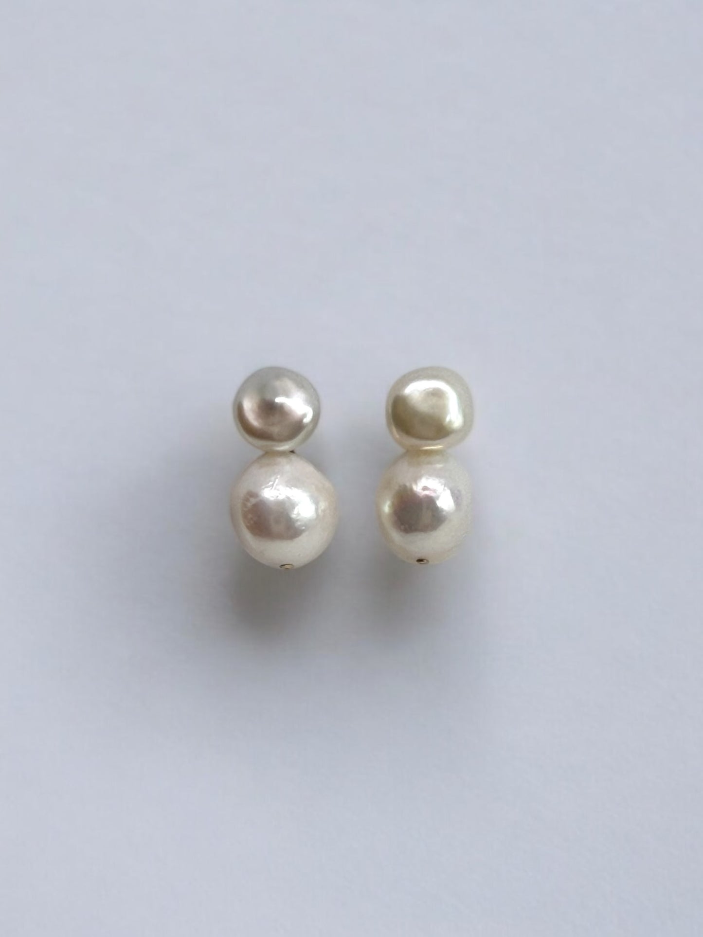 Cora Double Pearl Detachable Drop Earring