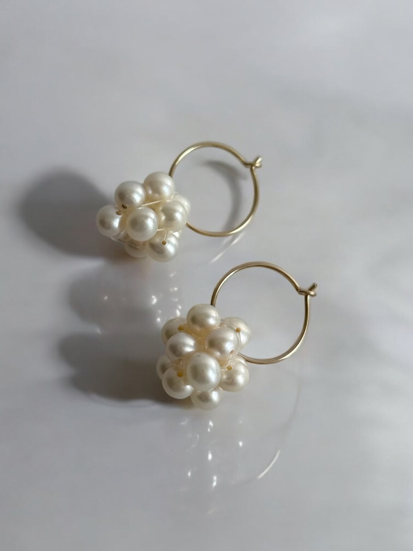 Francesca Pearl Cluster Hoops