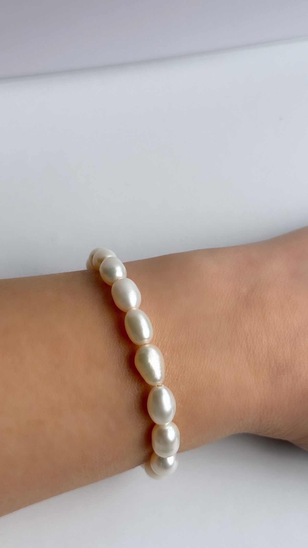 Alayna Large Teardrop Pearl Bracelet