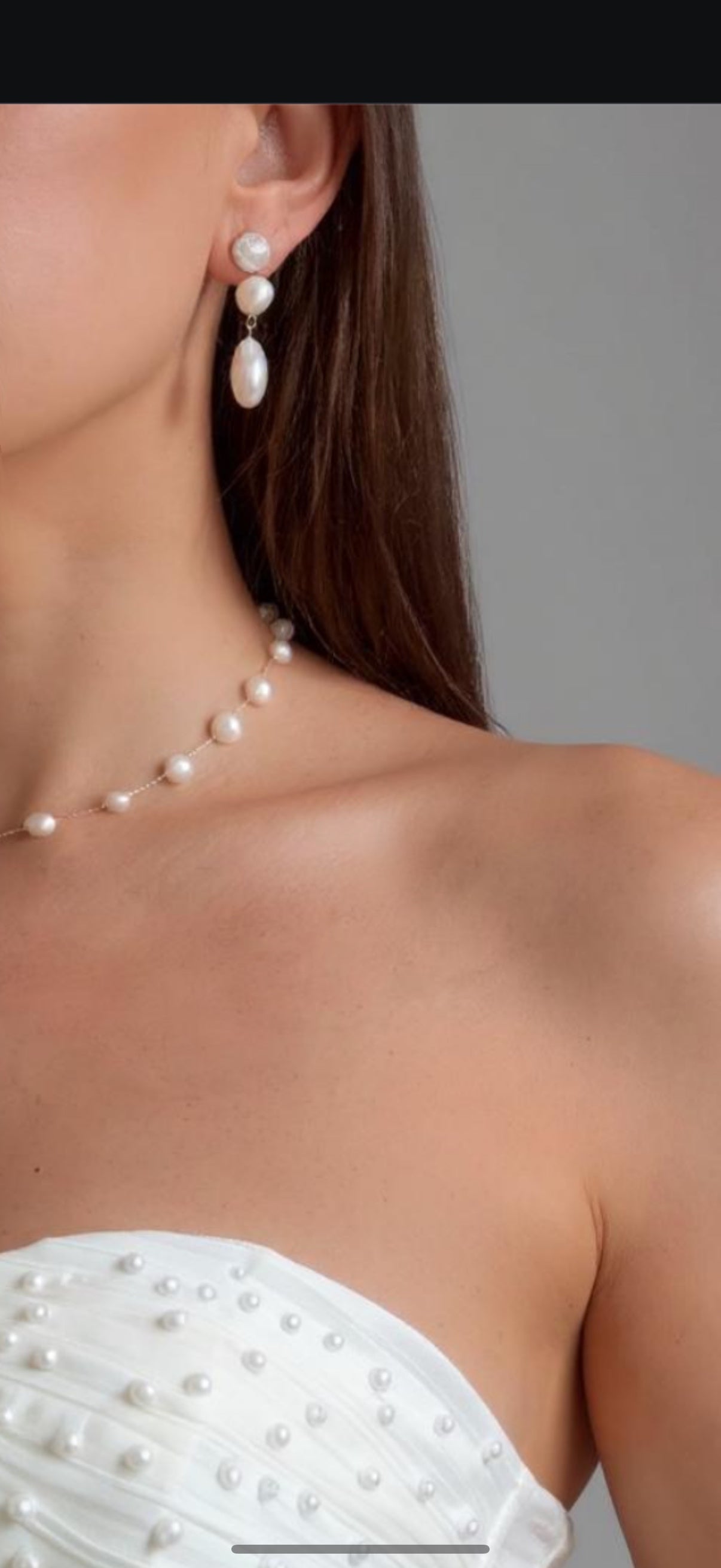Isabella Keshi Pearl Necklace And Earring Set