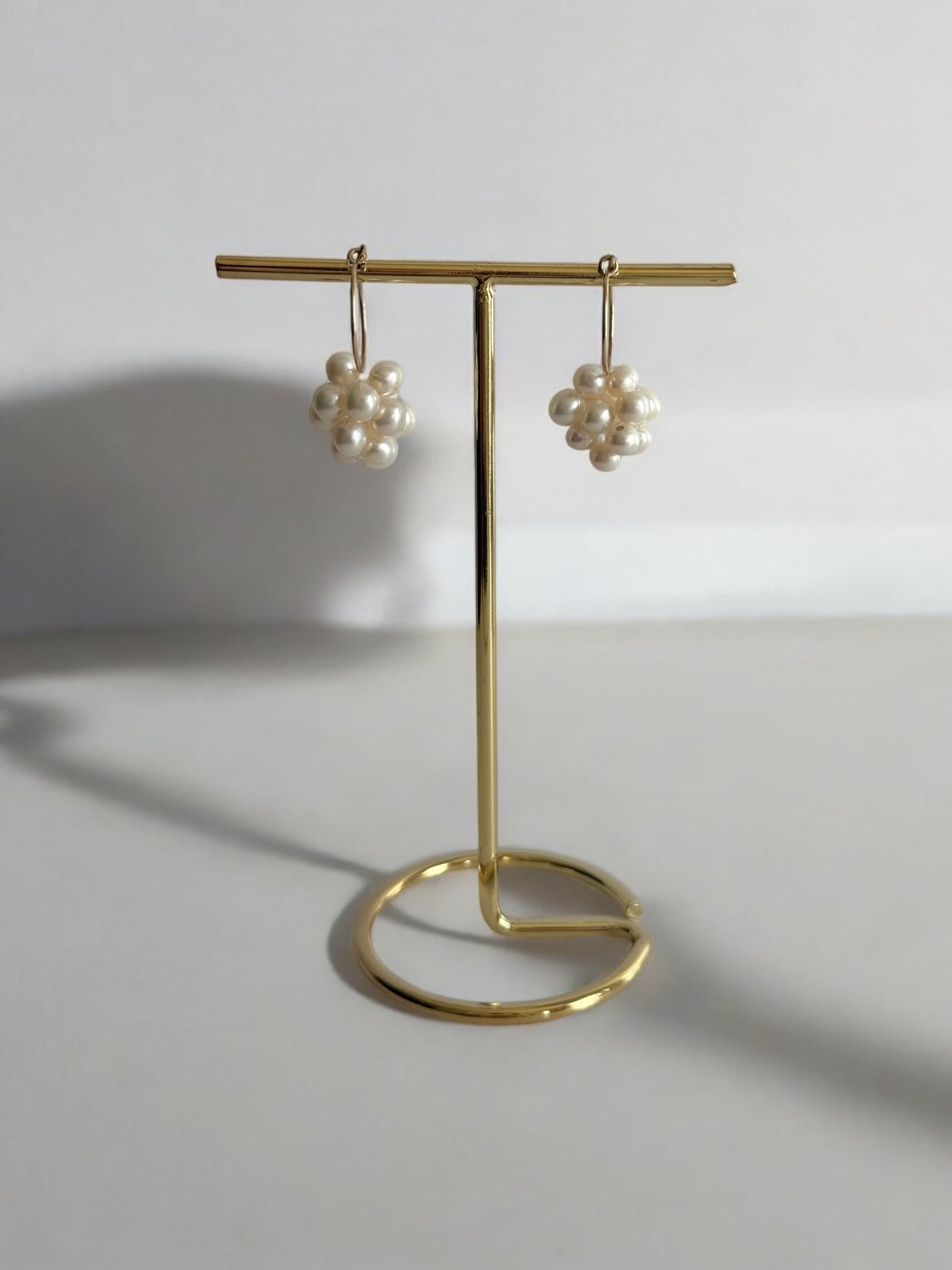 Francesca Pearl Cluster Hoops