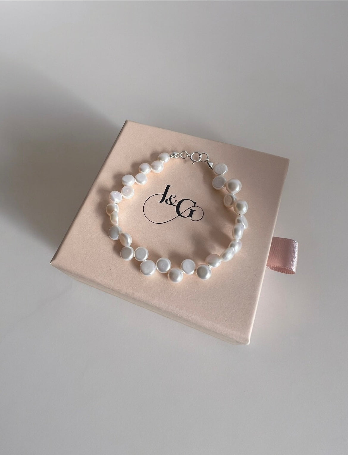 Lauren Button Pearl 3D Bracelet