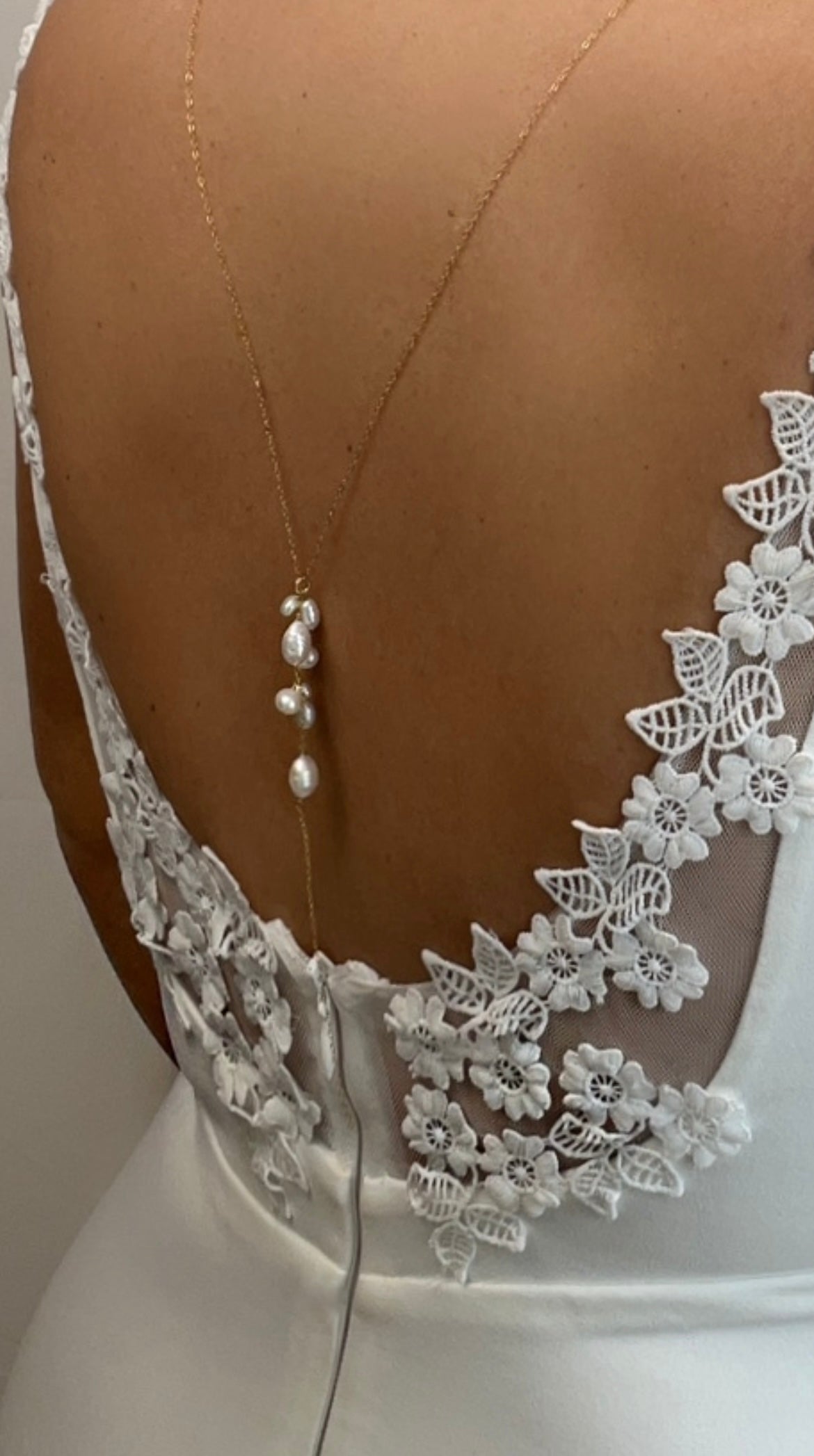 Adeline Baroque Cluster Pearl Backlace