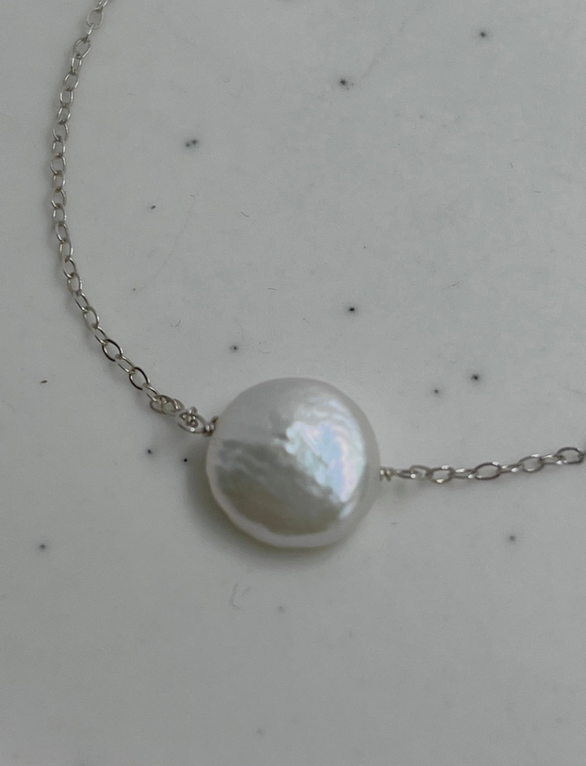 Claire coin pearl and chain bracelet