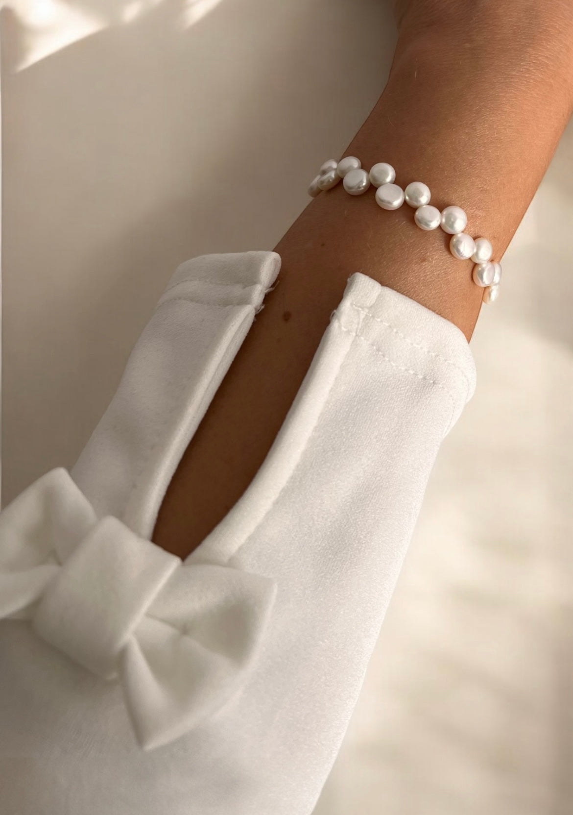 Lauren Button Pearl 3D Bracelet