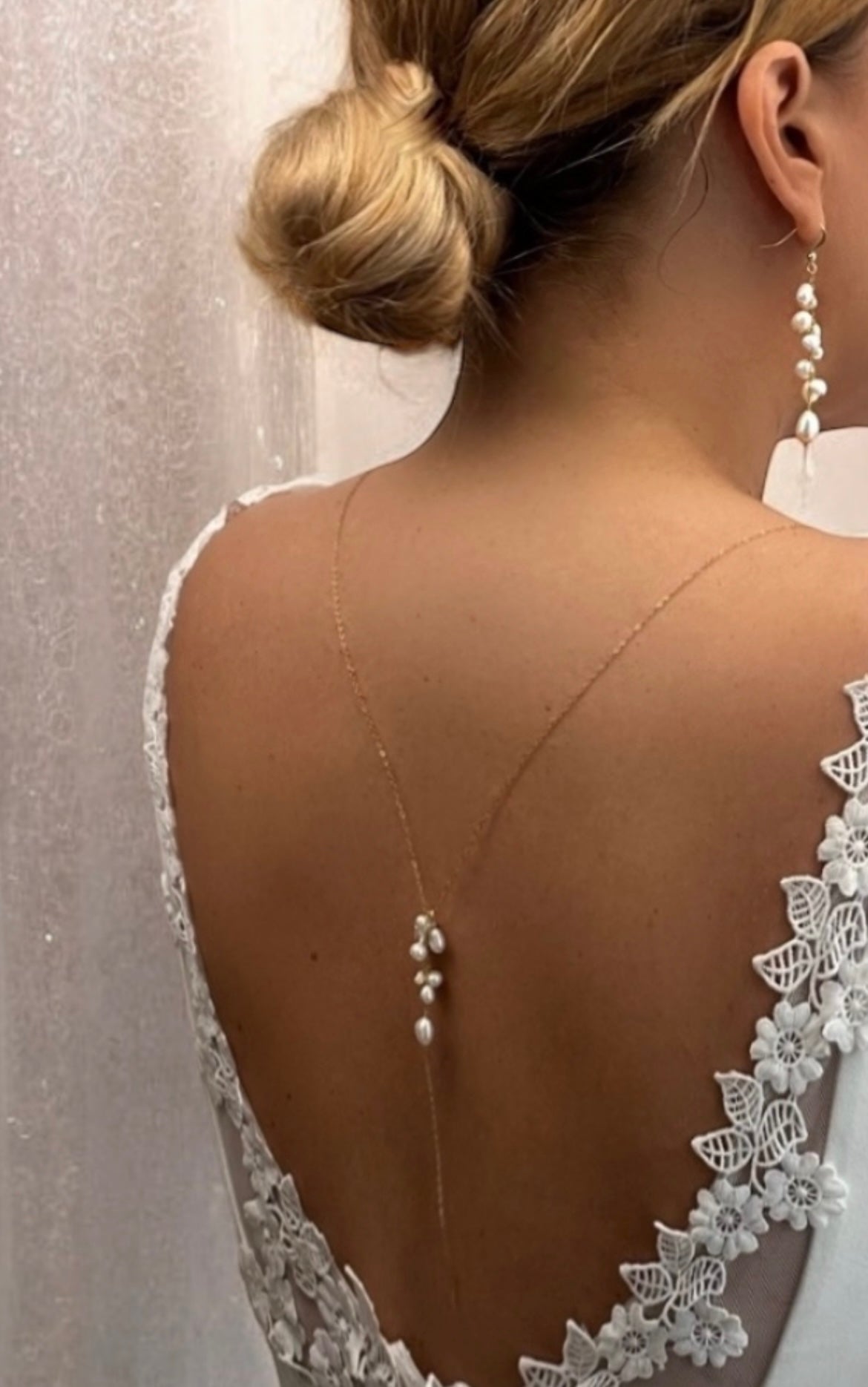 Adeline Baroque Cluster Pearl Backlace