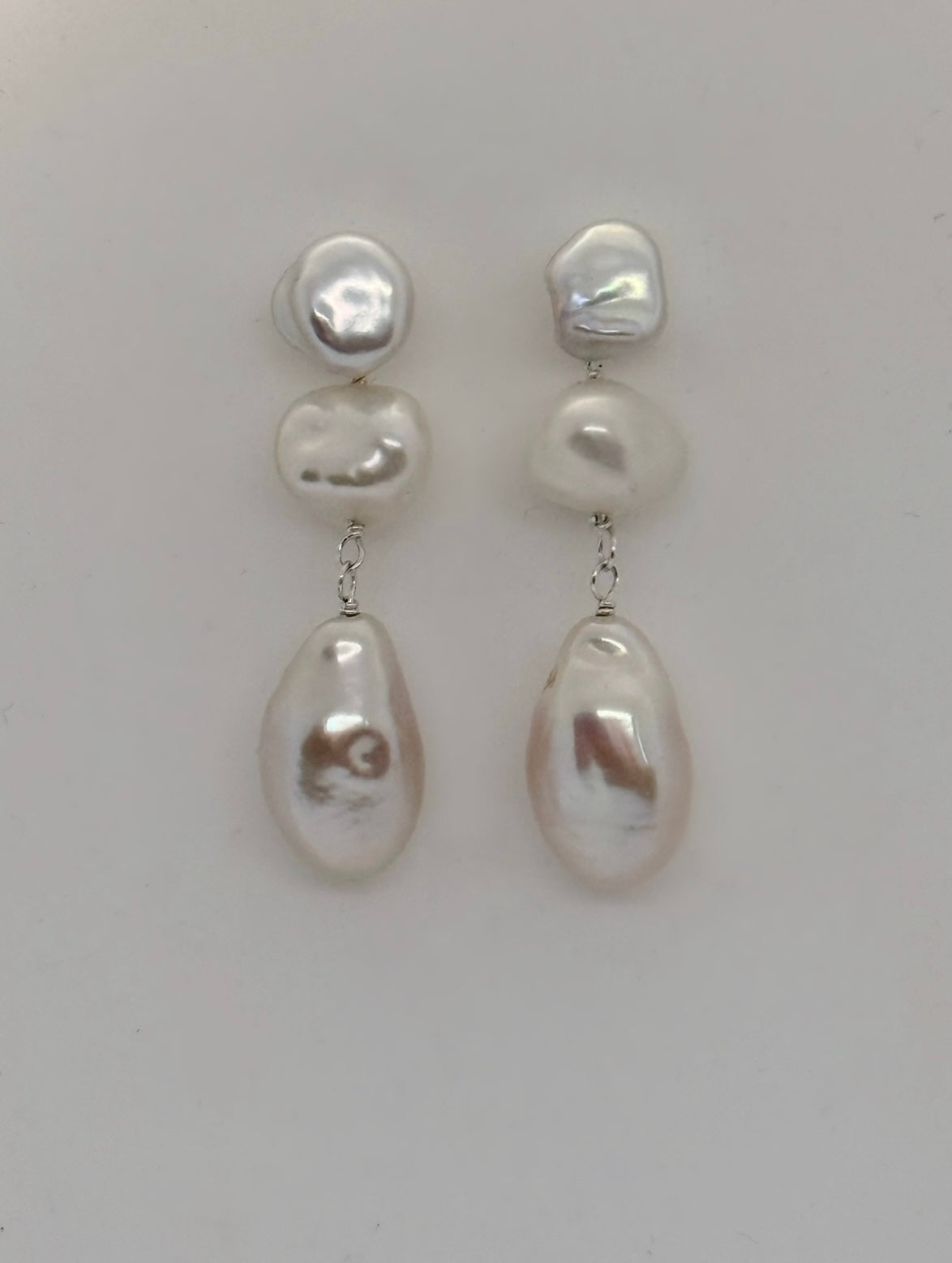 Isabella Triple Pearl Detachable Earrings