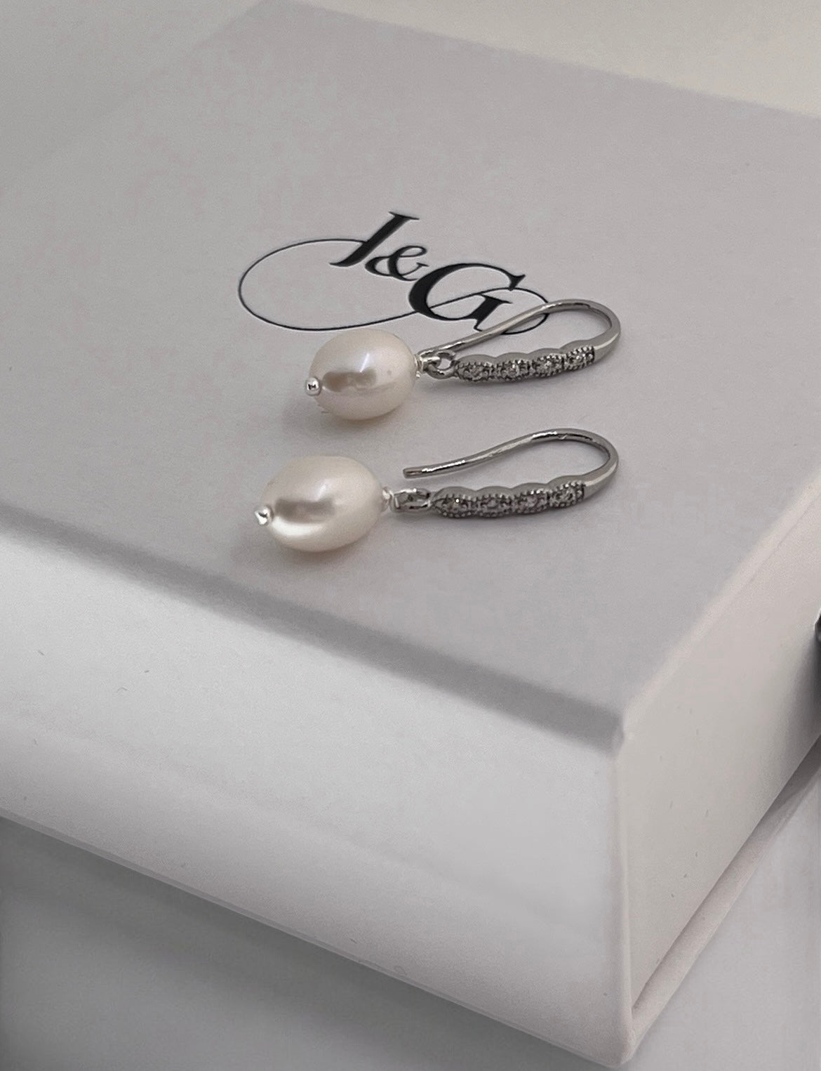 Florence French Hook Pearl Drop Earrings
