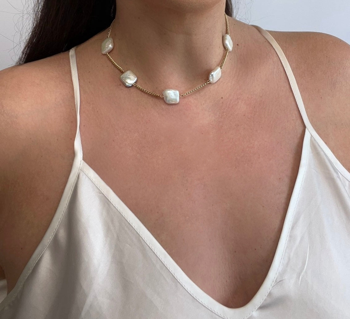 Darcy Keshi Pearl Choker