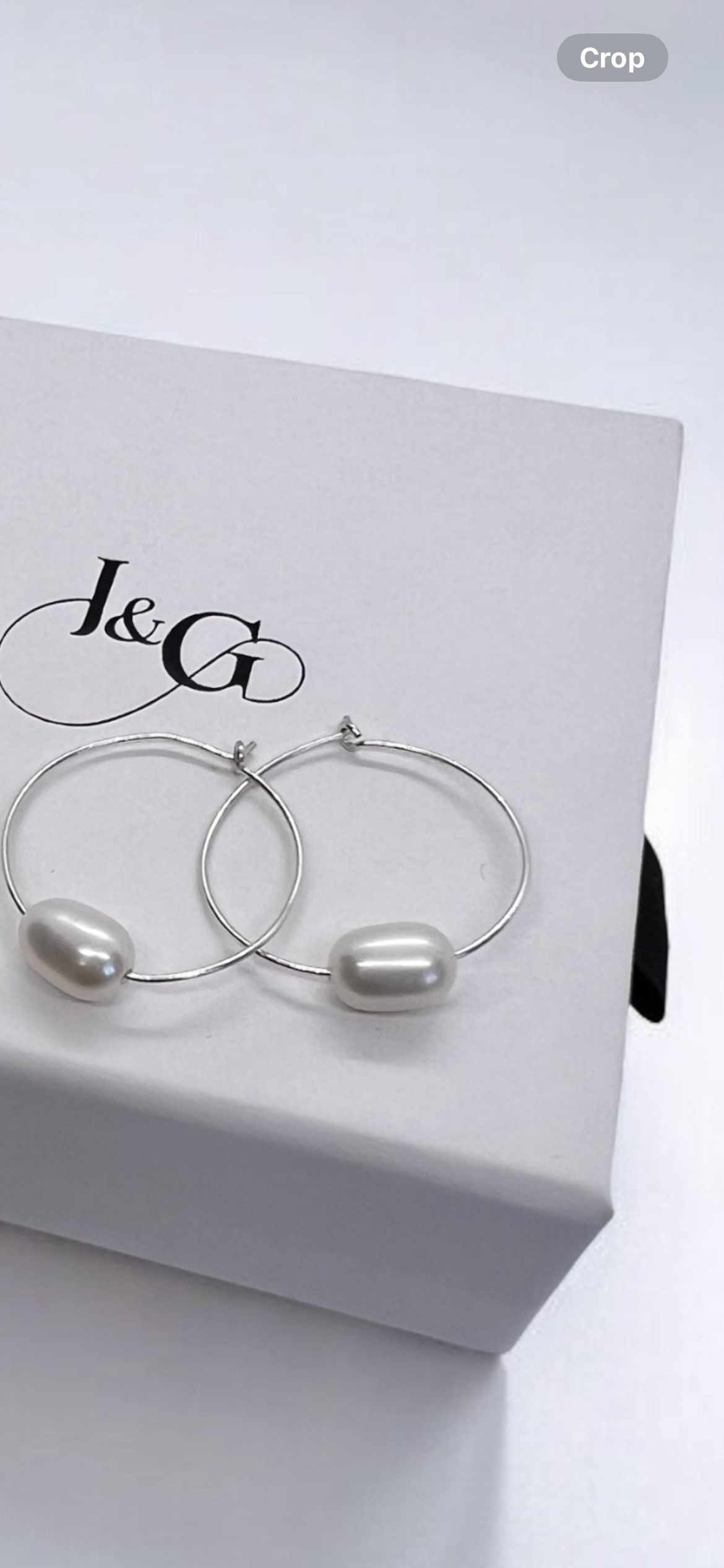 Francesca baroque pearl beaded hoops