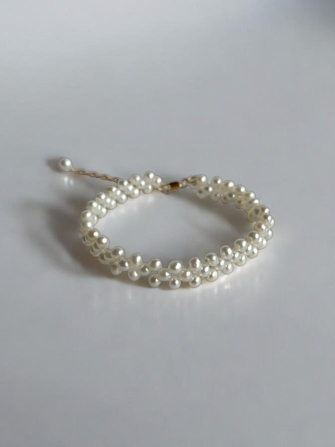 Lucia Pearl Cluster Bracelet