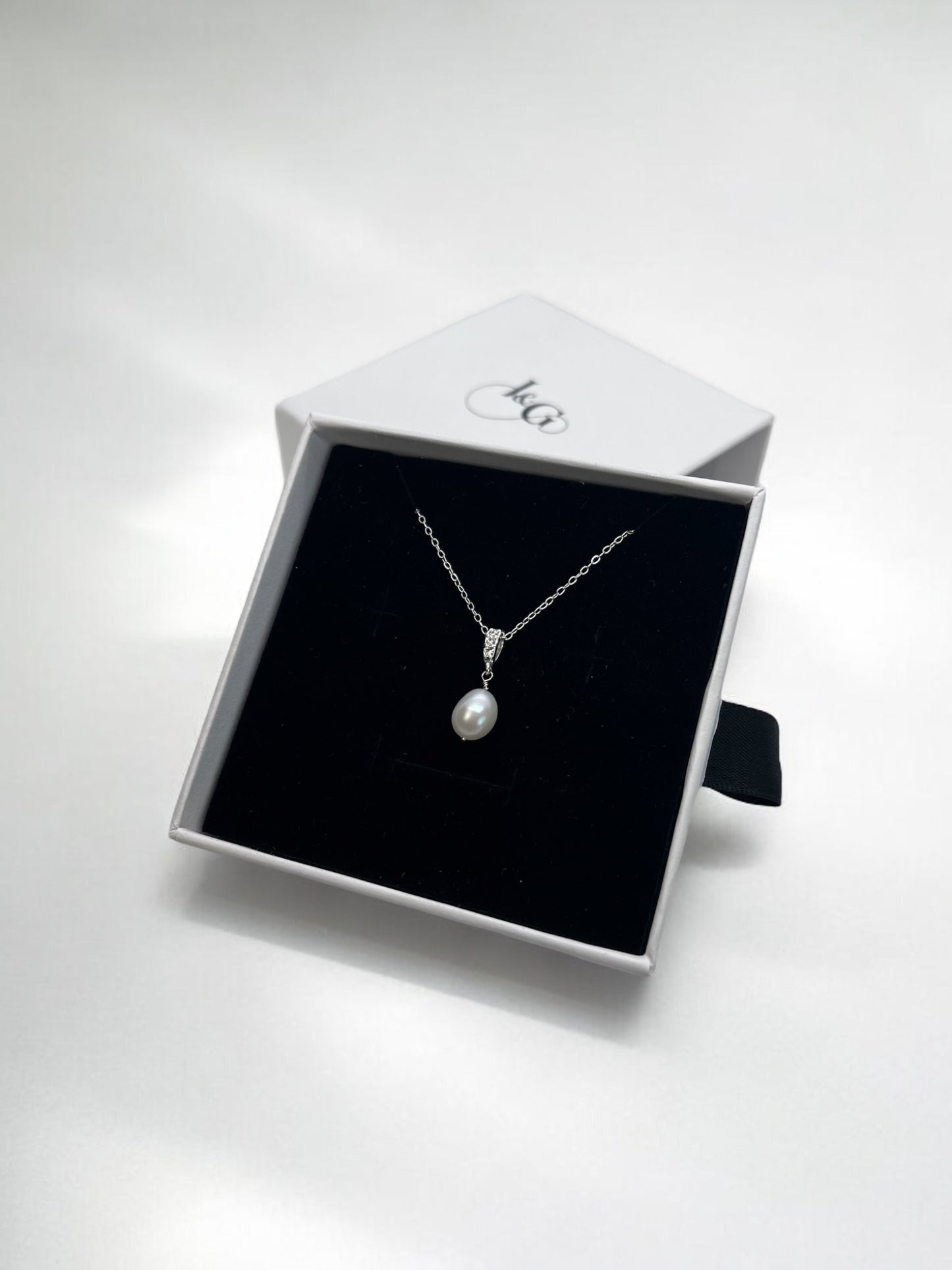 Arden Cubic Zirconia Pearl Pendant Necklace