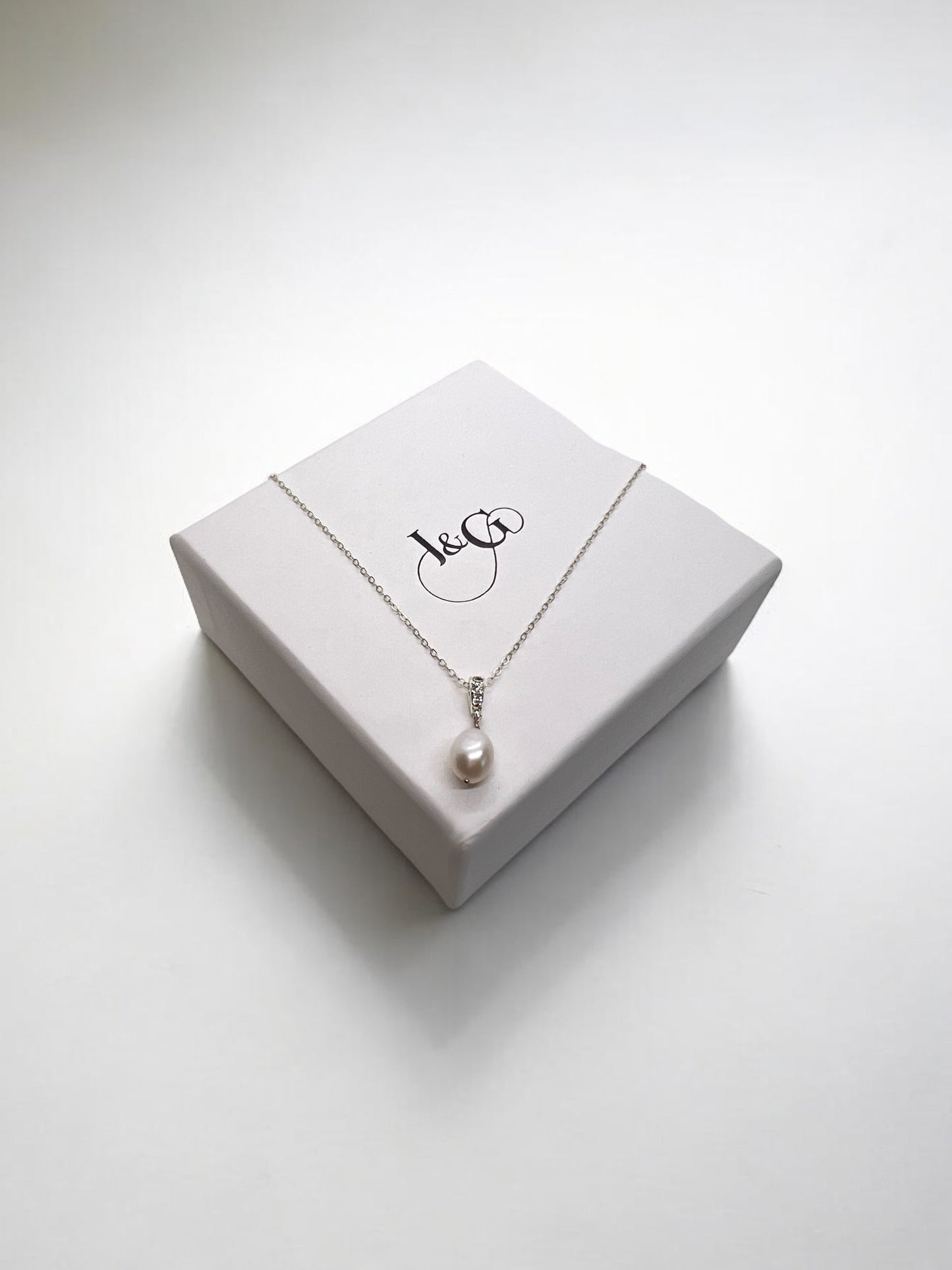 Arden Cubic Zirconia Pearl Pendant Necklace
