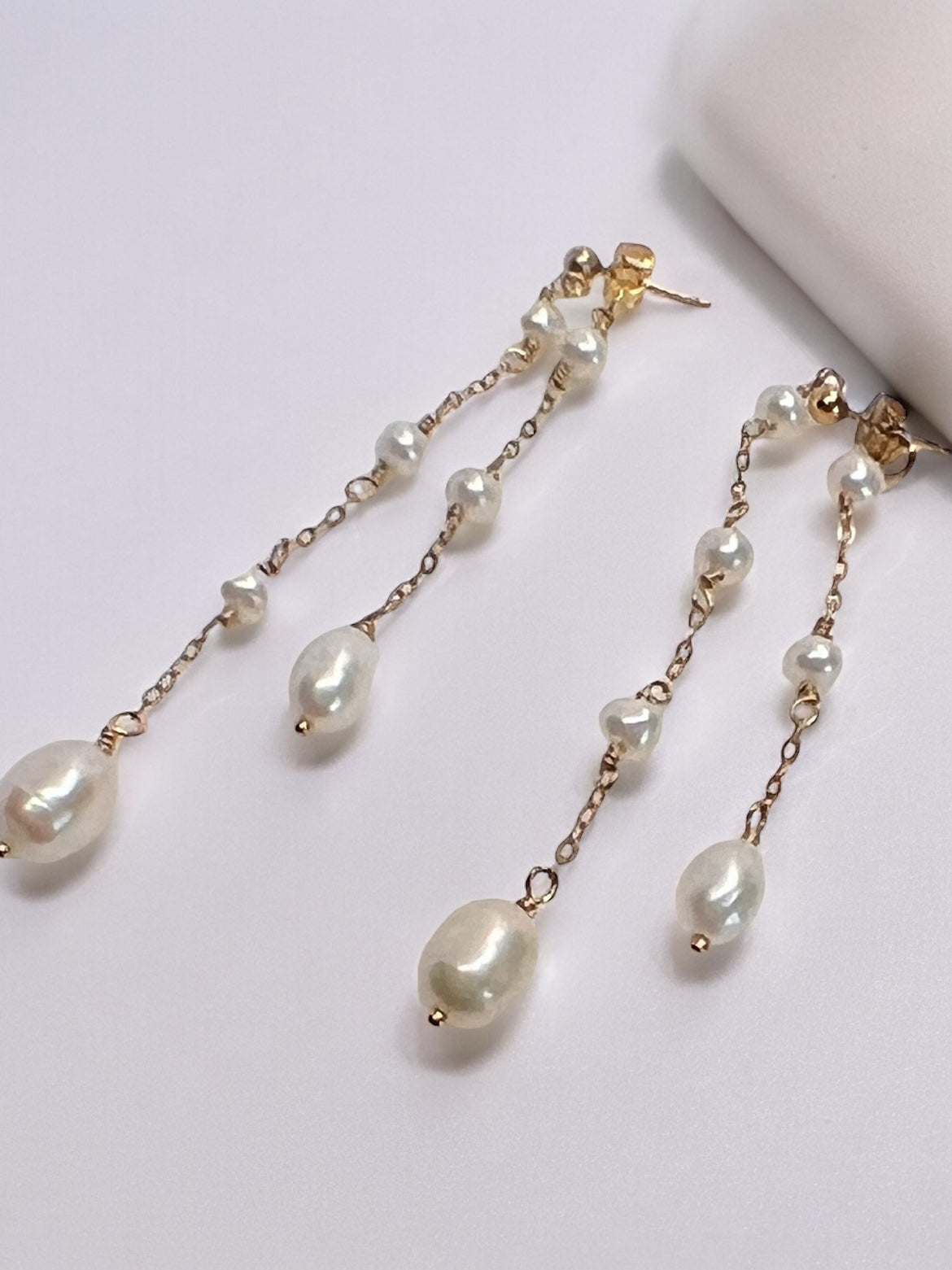 Aria Freshwater Wire Wrapped Pearl Earring & Necklace Pendant Set