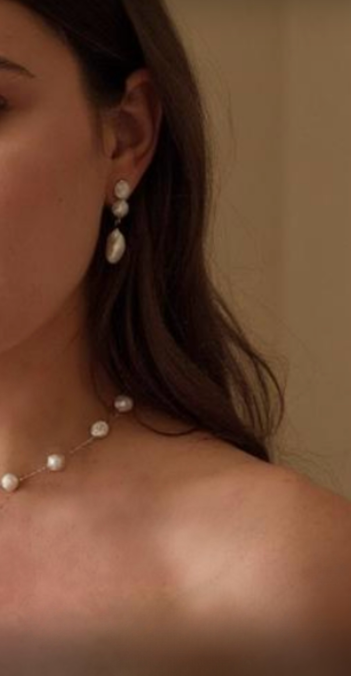 Isabella Triple Pearl Detachable Earrings