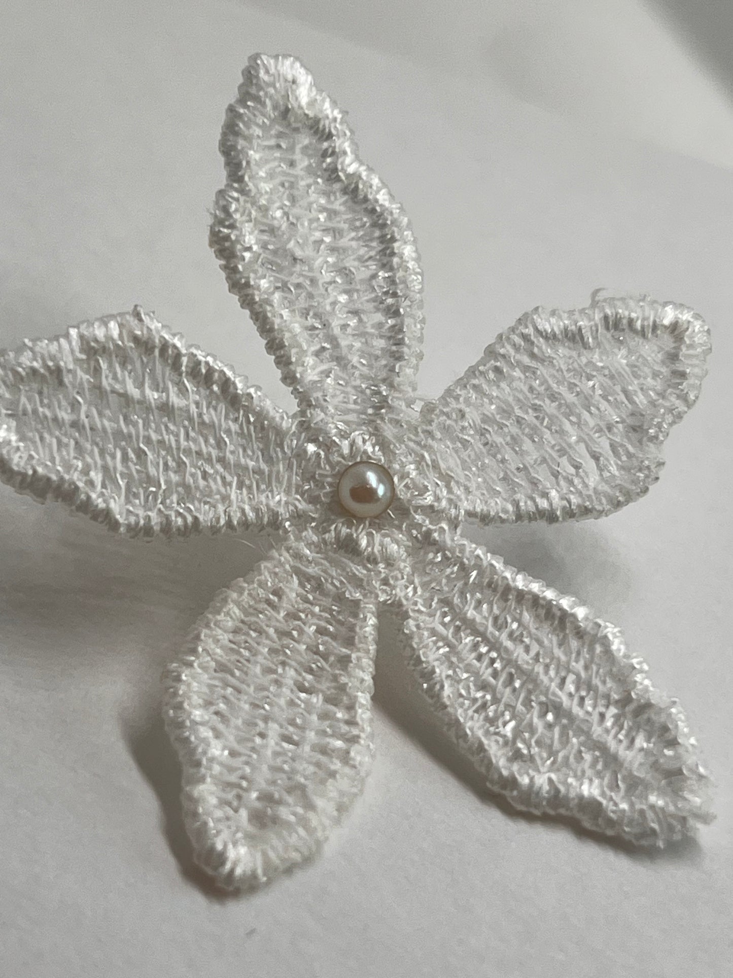 Fleur Fabric Flower And Akoya Pearl Earrings