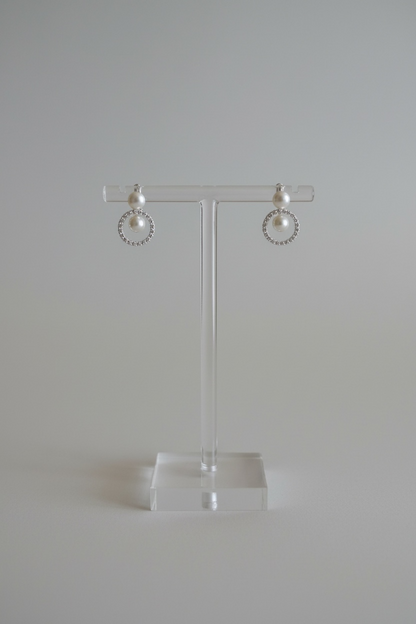 Zia Silver Cubic Zirconia Detachable Earrings