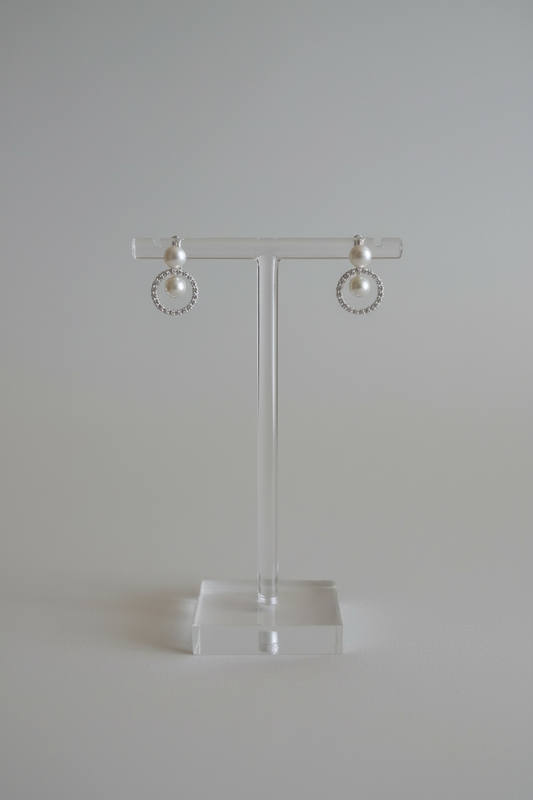 Zia Silver Cubic Zirconia Detachable Earrings