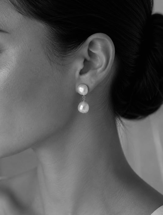 Cora Baroque Pearl Earrings