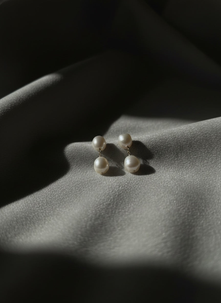 Cora Baroque Pearl Earrings