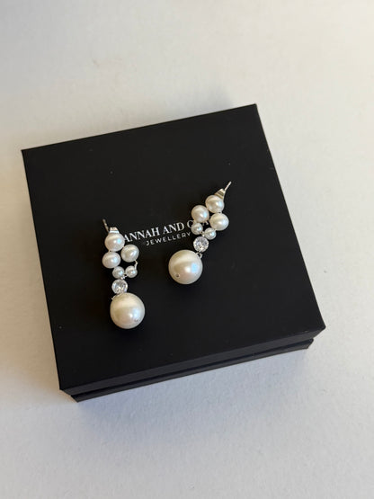 Juliette Pearl Cubic Zirconia Earrings