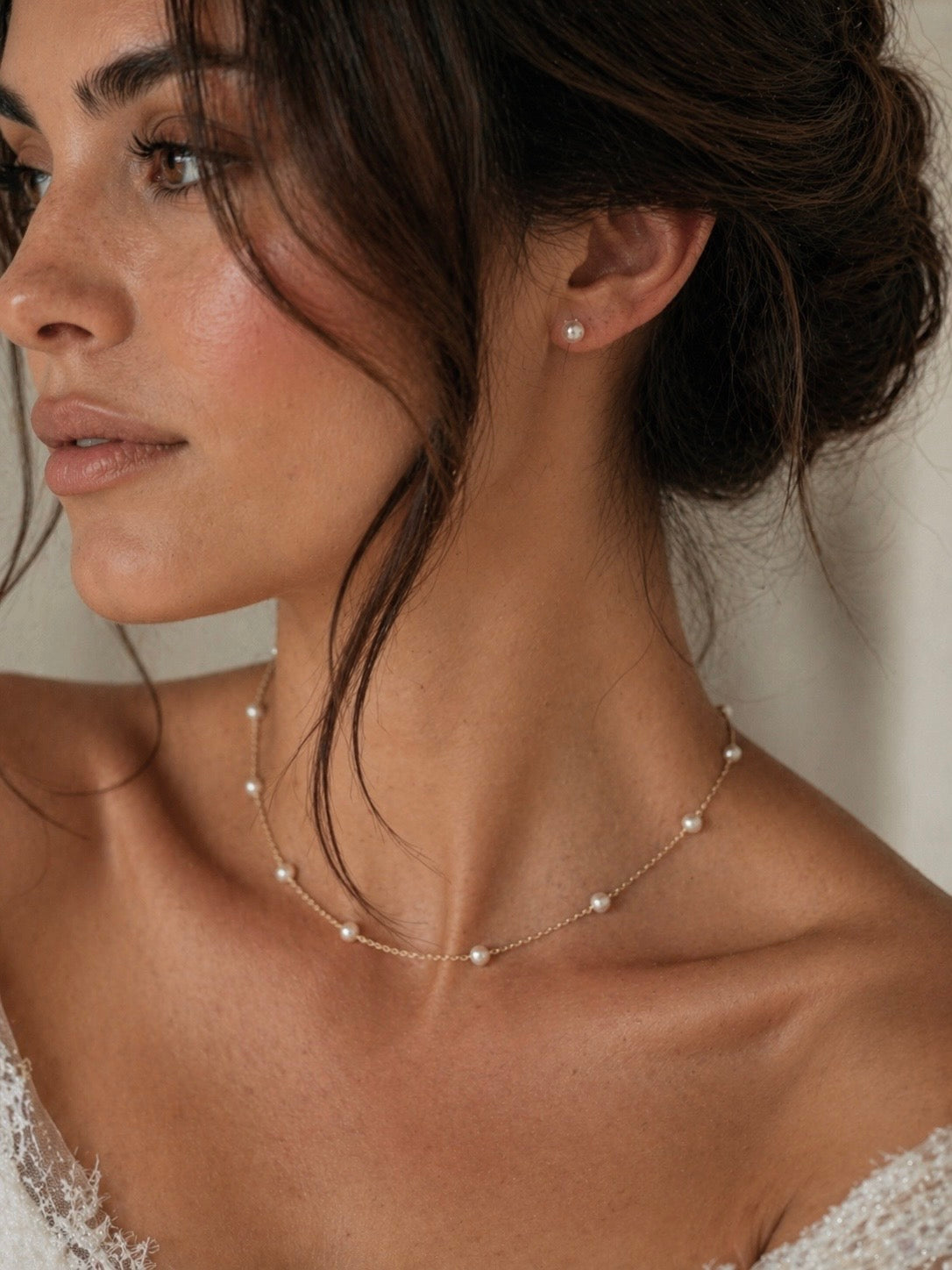 Lisette Pearl Choker Necklace