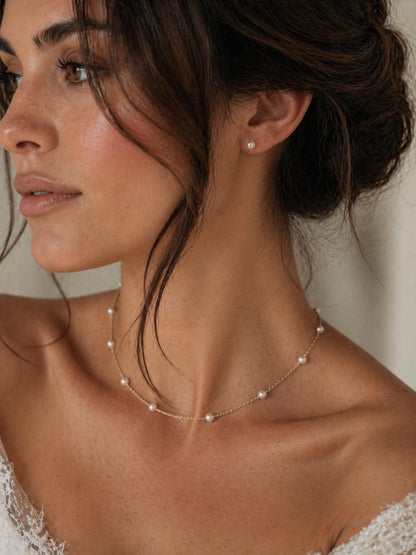 Lisette Pearl Choker Necklace