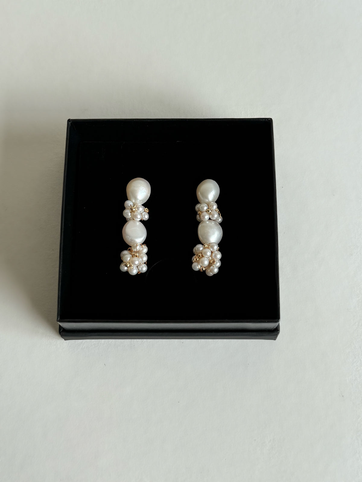 Isadora Freshwater Pearl Cluster Earrings