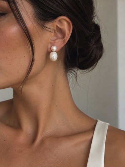 Alba Detachable Pearl Earrings