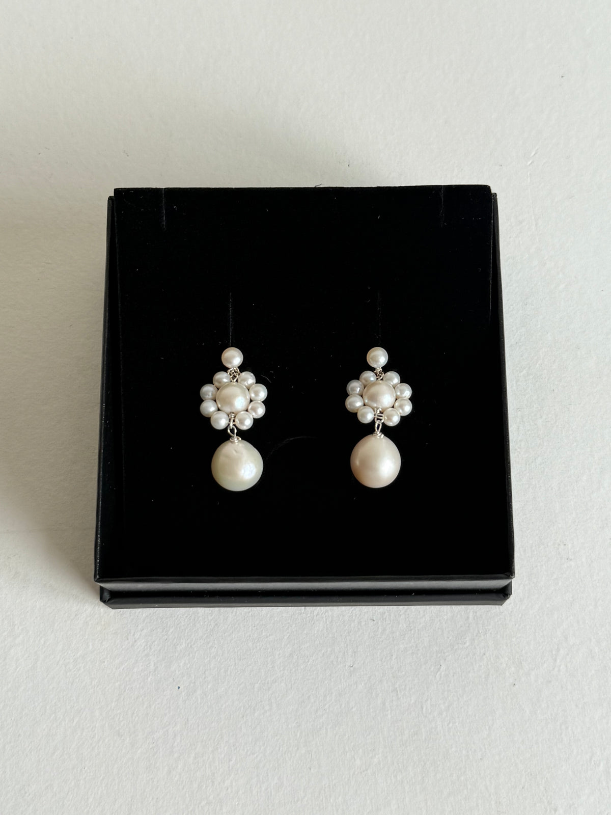 Calla Pearl Drop Earrings