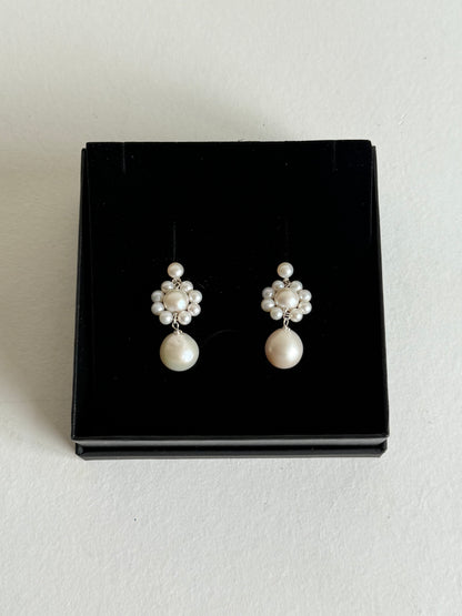 Calla Pearl Drop Earrings