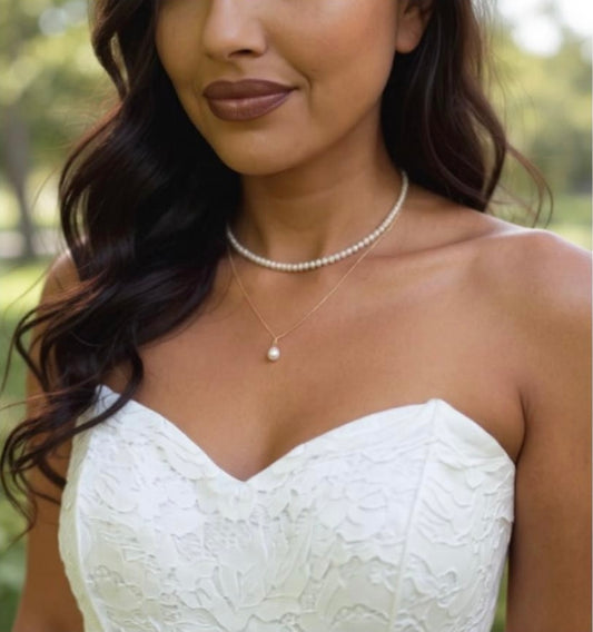 Lorelei Double Layered Freshwater Pearl Necklace