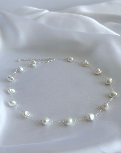 Isabella Keshi Pearl Necklace And Earring Set
