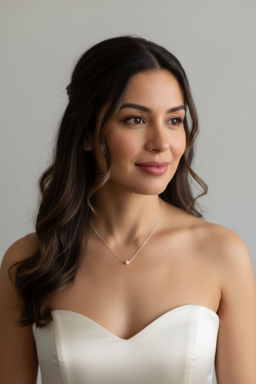 Tess Round Pearl Necklace