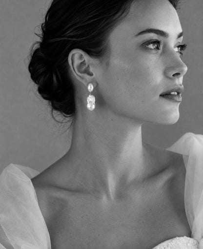 Delphine Pearl Drop Earrings