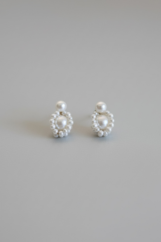 Marielle Pearl Cluster Detachable Earrings