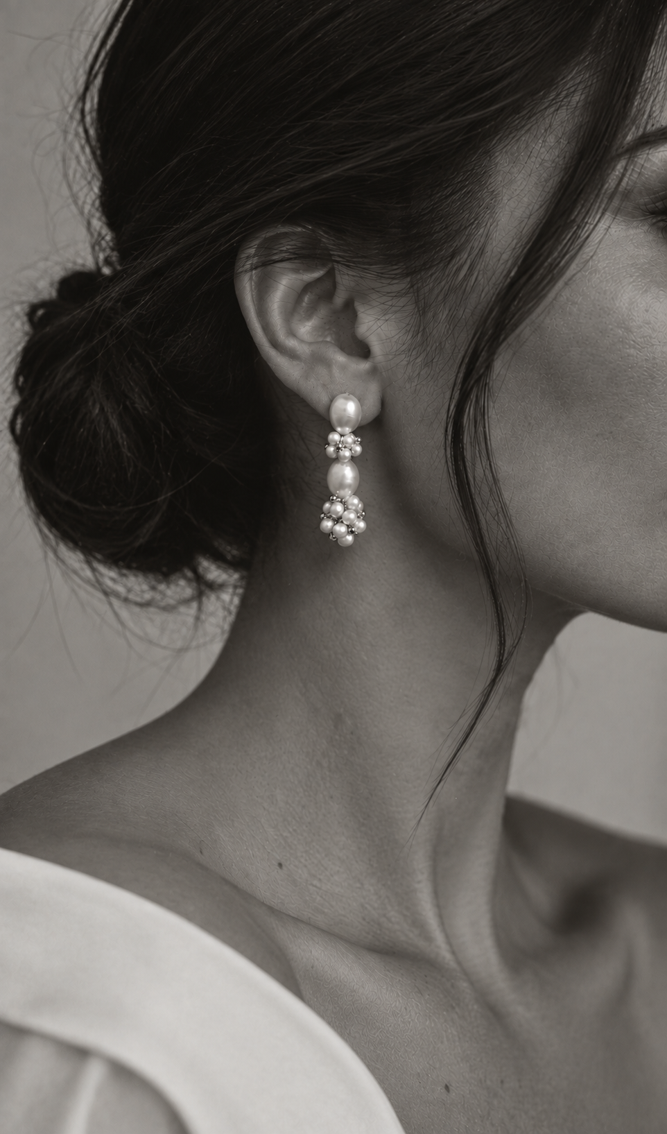 Isadora Freshwater Pearl Cluster Earrings
