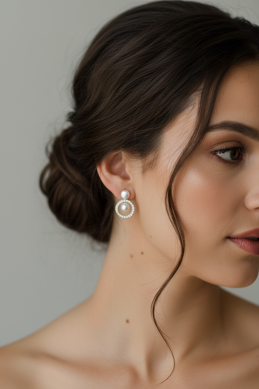 Zia Silver Cubic Zirconia Detachable Earrings