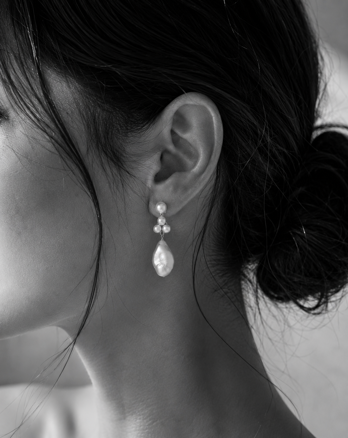 Willow Detachable Cluster Pearl Earrings
