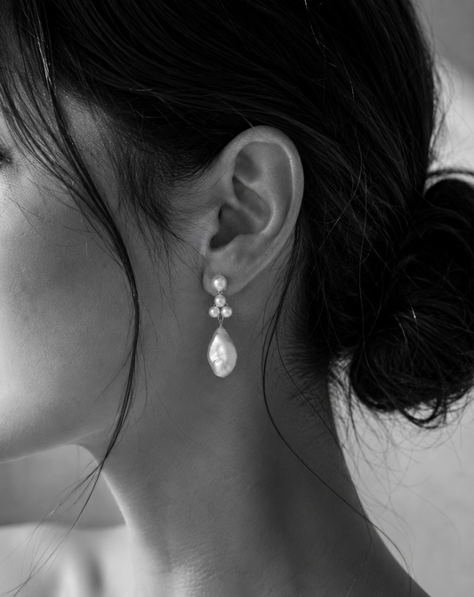 Willow Detachable Cluster Pearl Earrings