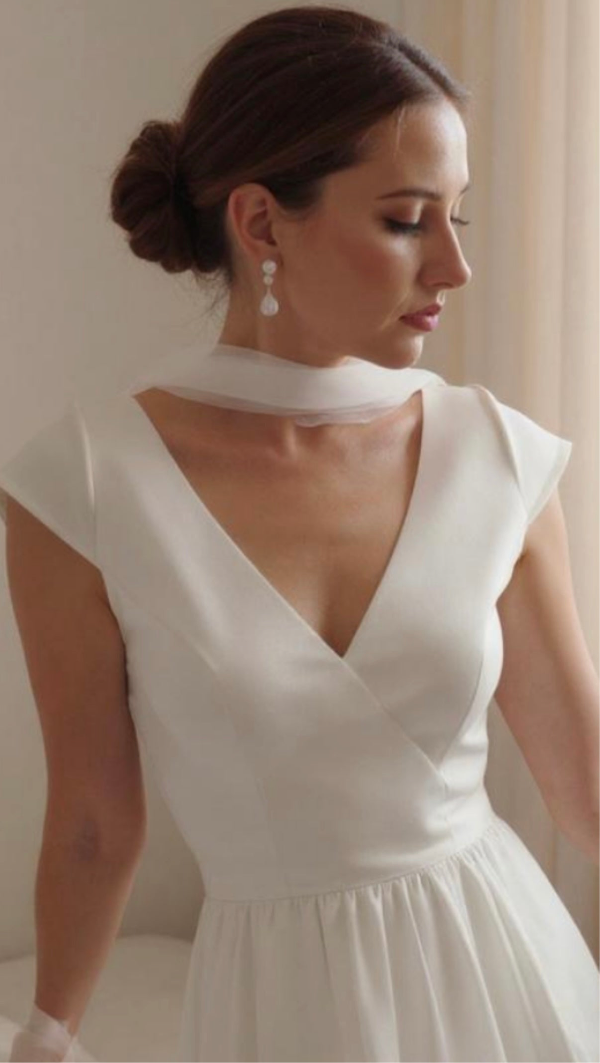 Fern Triple Pearl Drop Earrings