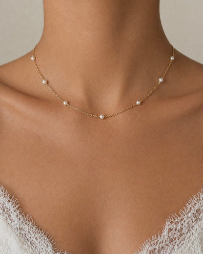 Lisette Pearl Choker Necklace