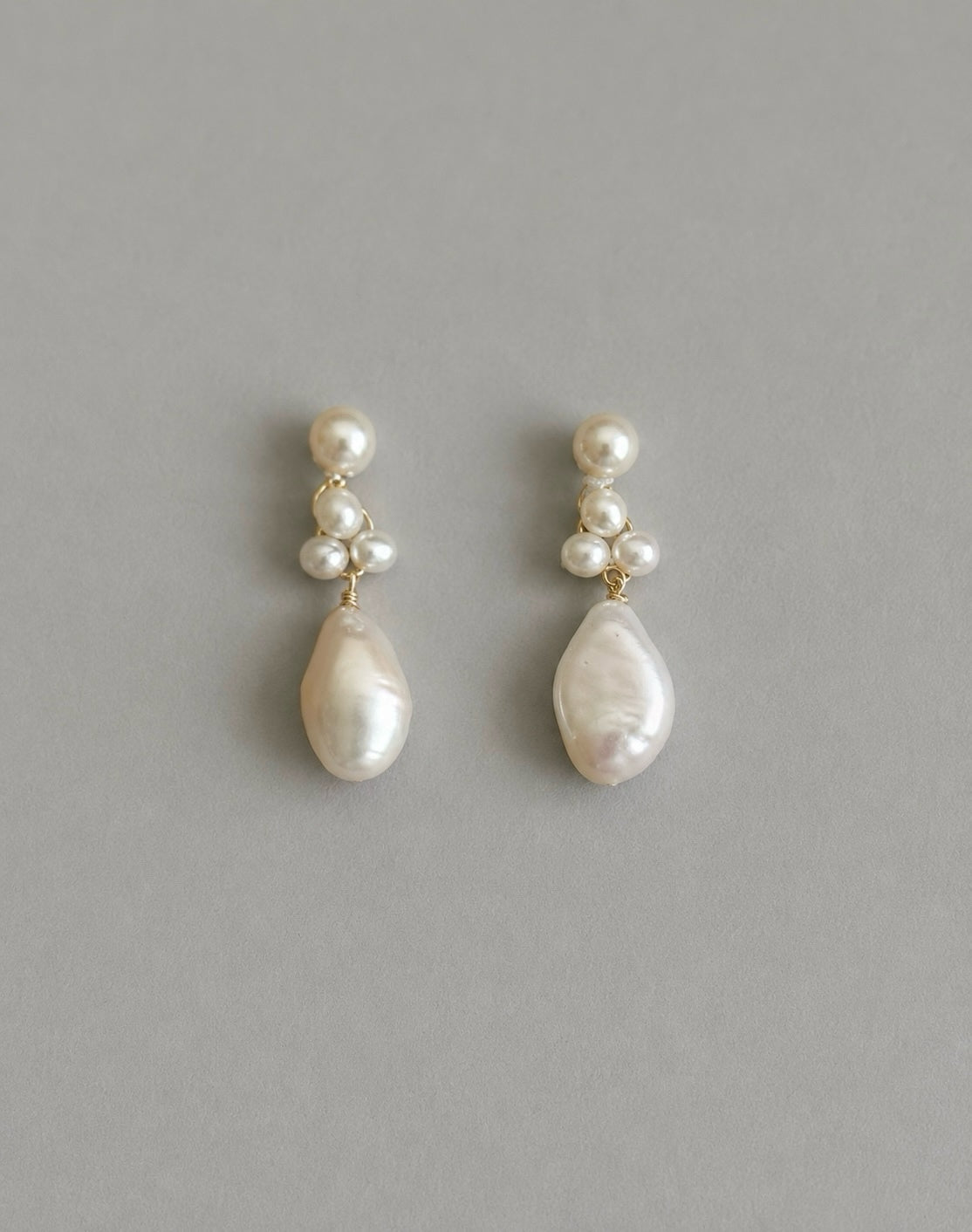 Willow Detachable Cluster Pearl Earrings