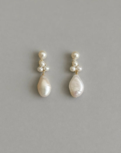 Willow Detachable Cluster Pearl Earrings