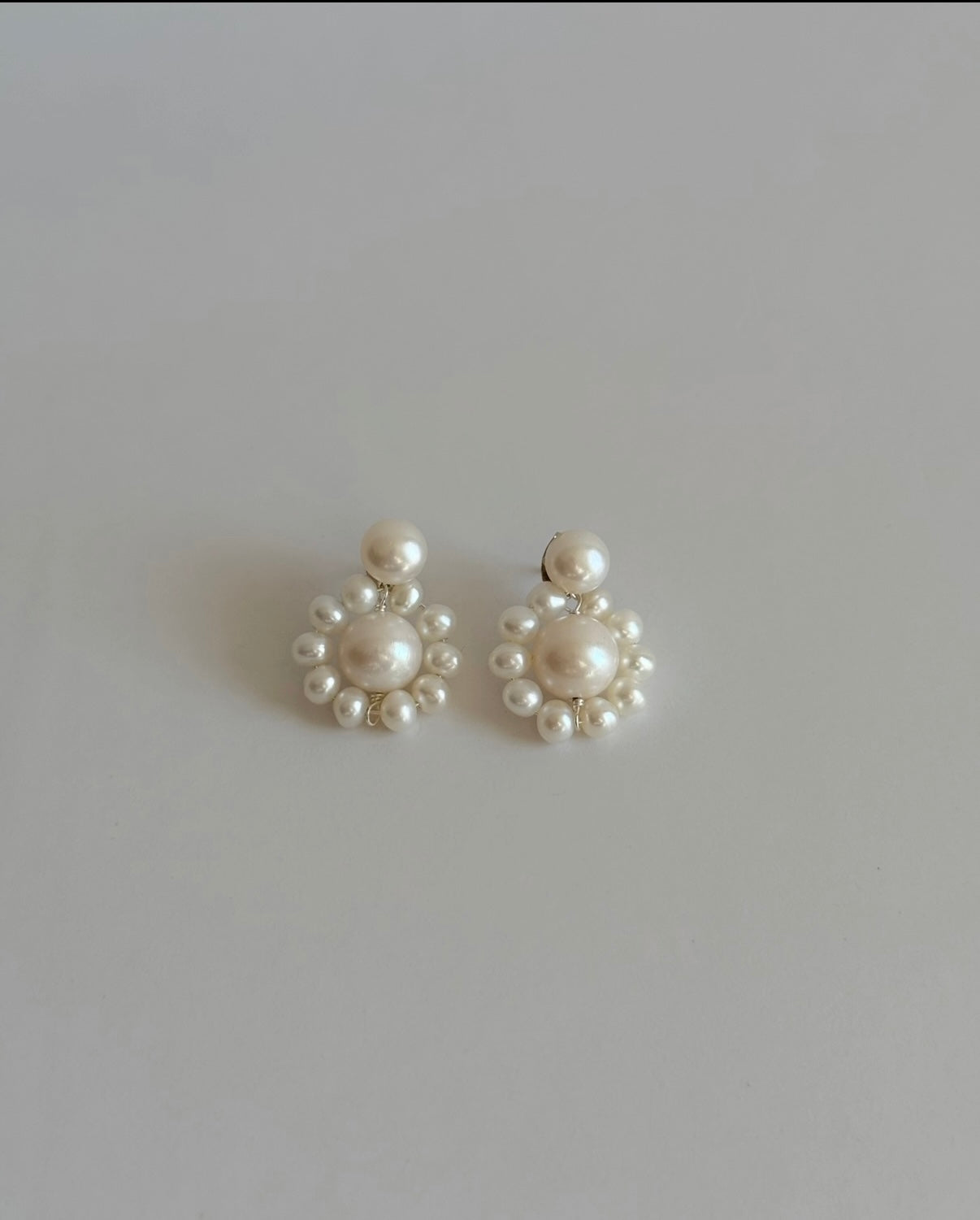 Alyssa Pearl Choker and Pearl Detachable Cluster Earrings